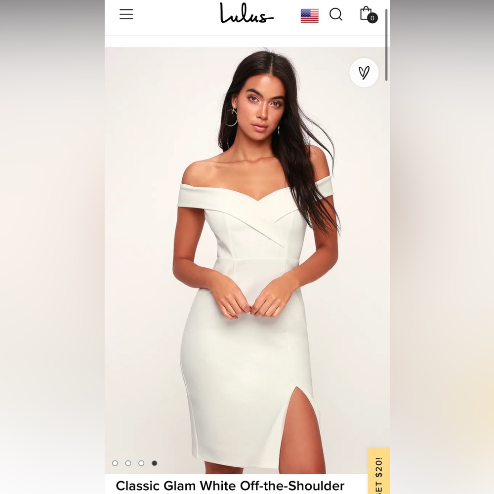 lulus off the shoulder dress